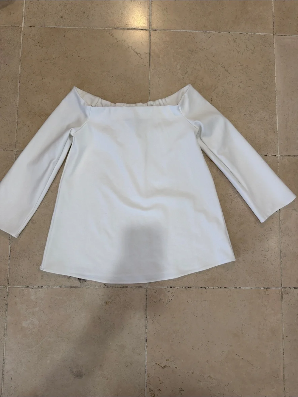 Tuckernuck White Off-Shoulder Blouse
